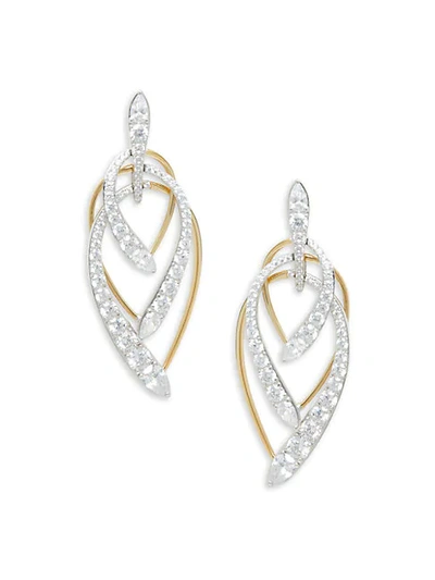 Shop Adriana Orsini Devona Goldplated Sterling Silver & Crystal Earrings