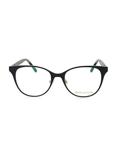 Shop Boucheron 51mm Cat Eye Optical Glasses In Black