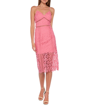 lace midi cocktail dress