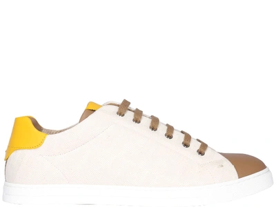 Shop Fendi Ff Sneakers In White