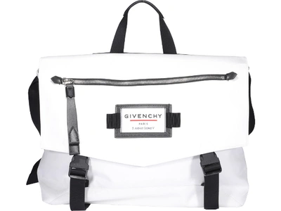 Shop Givenchy Downtown Messenger Bag In White