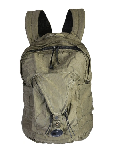 Shop C.p. Company Backpack With Logo In Militare