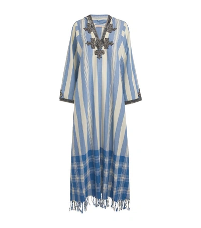 Shop Tory Burch Cotton Fringe-trim Kaftan