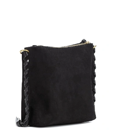 Shop Isabel Marant Irope Suede Shoulder Bag In Black