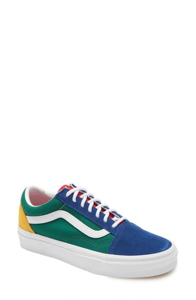 Shop Vans Old Skool Sneaker In Blue/ Green/ Yellow