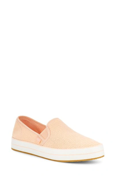 Ugg Bren Slip-on Sneaker In Peach Fuzz Fabric | ModeSens