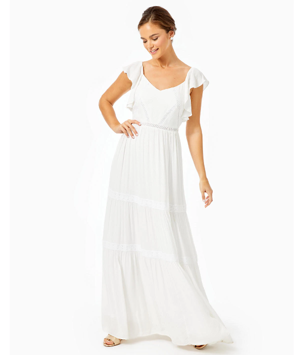 lilly pulitzer white maxi dress