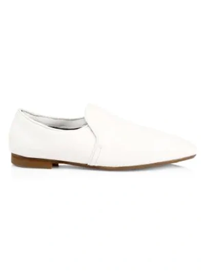 Shop Aquatalia Revy Leather Loafers In White