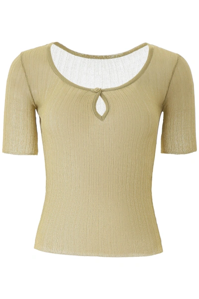 Shop Jacquemus La Maille Loiza Knit Top In Green (green)