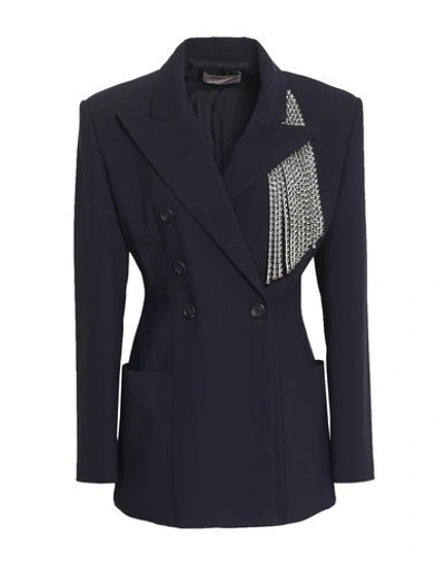 Shop Christopher Kane Suit Jackets In Dark Blue
