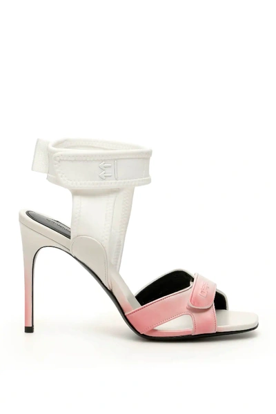 Shop Off-white Degrade' Surf Sandals In White,pink