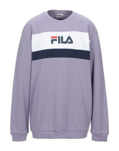 Shop Fila Sweatshirt In Lilac