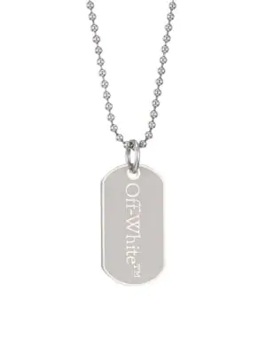 white dog tag