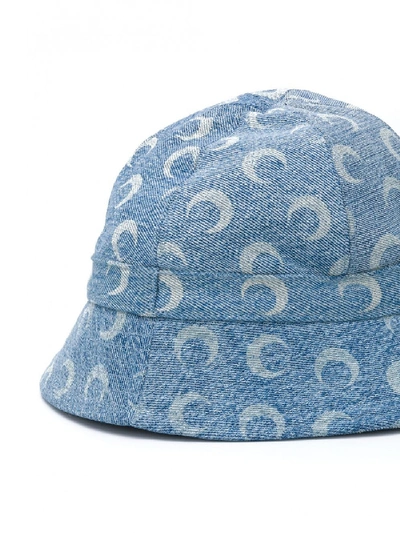 Shop Marine Serre Cotton Bucket Hat In Blue