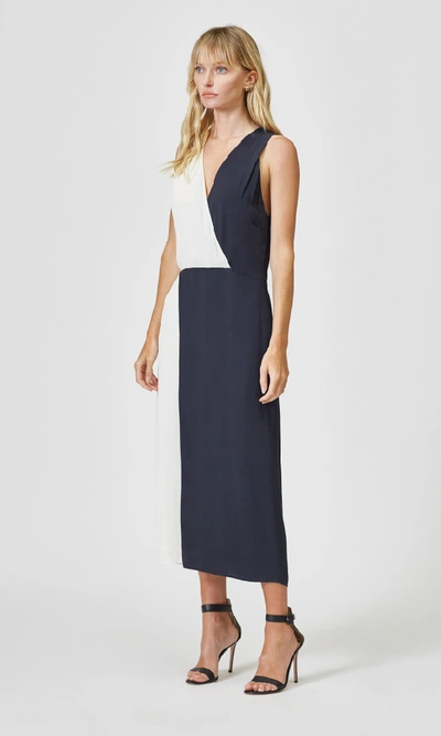 Shop Equipment Galane Dress In Eclipse/pristine