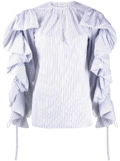 Shop Givenchy Cotton Shirt In Blue