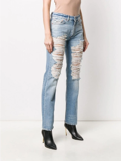 Shop Givenchy Light Wash Jeans In Blue