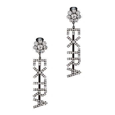 Shop Ashley Williams Extra Crystal-embellished Clip-on Earrings