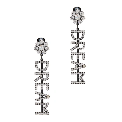 Shop Ashley Williams Dream Crystal-embellished Clip-on Earrings