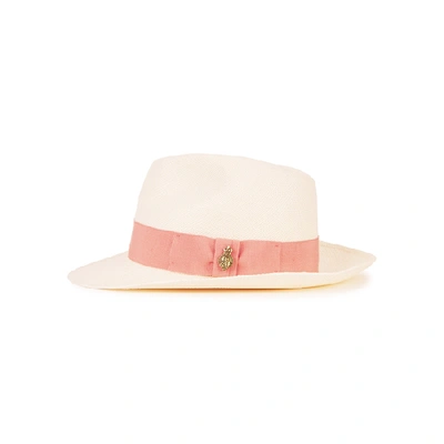 Shop Christys' London Notting Hill Ivory Panama Hat In White