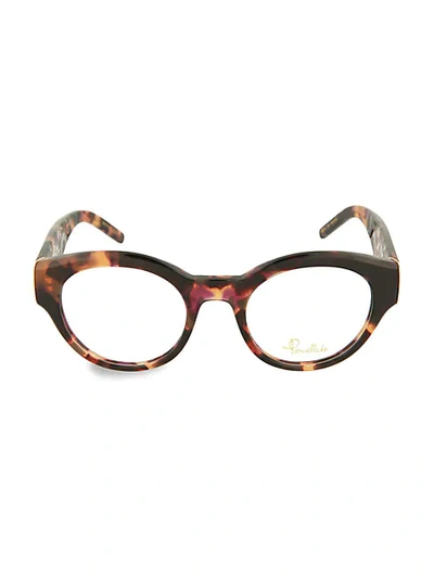 Shop Pomellato 49mm Tortoiseshell Round Optical Glasses In Havana