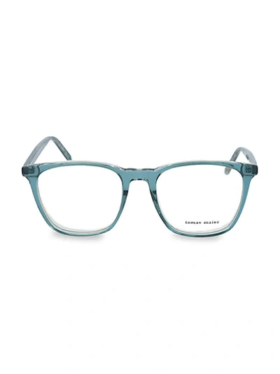 Shop Tomas Maier 51mm Square Optical Glasses In Green