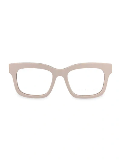 Shop Stella Mccartney Core 50mm Square Optical Glasses In Pink