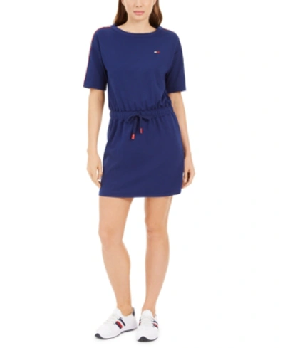 Tommy Hilfiger Sport Short-sleeve T-shirt Dress In Deep Blue | ModeSens