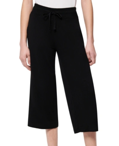 Shop Marc New York Peaceful Yoga Cropped Drawstring Pants In Black