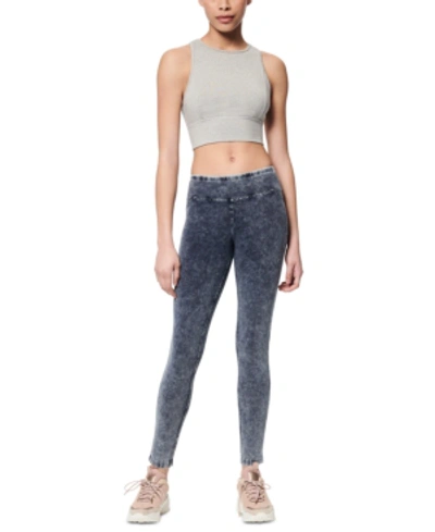 Shop Marc New York Performance Women's Full-length Knit Denim Jegging In Navy