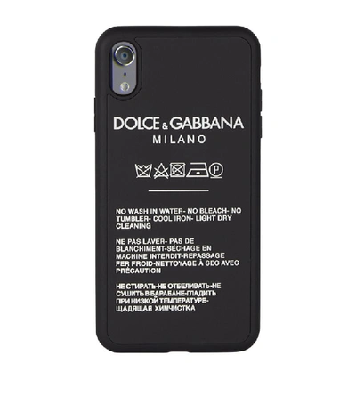 Shop Dolce & Gabbana Mock Label Iphone Xs Max Case