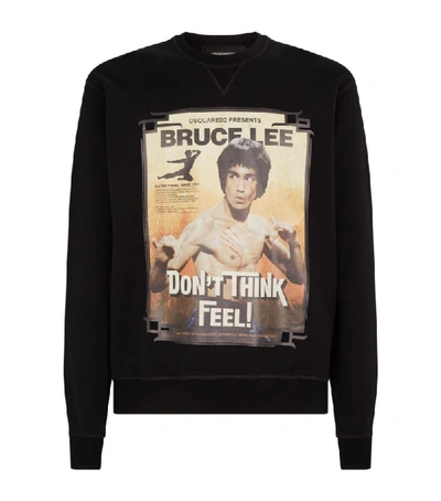Shop Dsquared2 Cotton Bruce Lee Sweatshirt