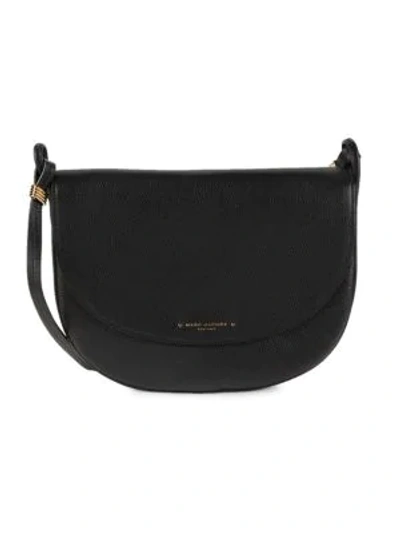 Shop Marc Jacobs Women's Large Supple Group Leather Messenger Bag In Black
