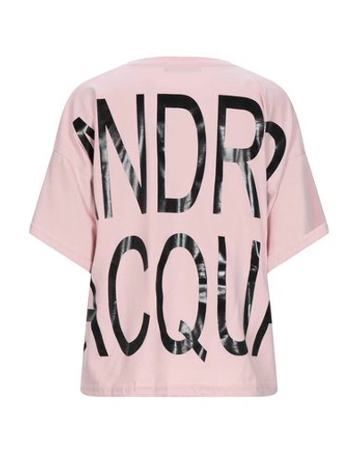 Shop Alessandro Dell'acqua T-shirts In Pink