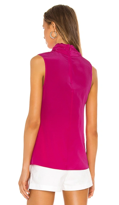 Shop Rebecca Vallance Lillian Shell Top In Hot Pink