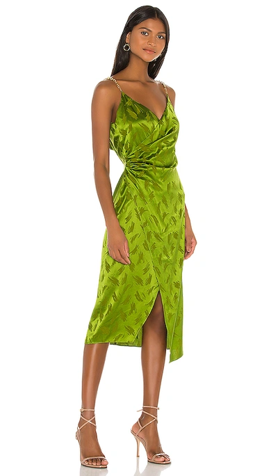 Shop Ronny Kobo Talia Dress In Leaf