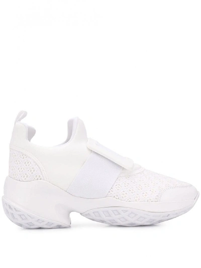 Shop Roger Vivier Viv Run Sneakers In White