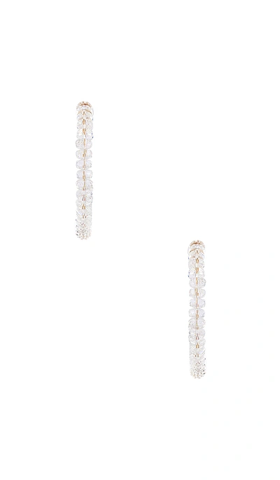 Shop Casa Clara Crystal Hoops In Opal Shimmer