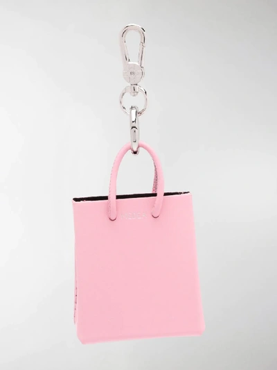 Shop Medea Tote Bag-charm Keyring In Pink