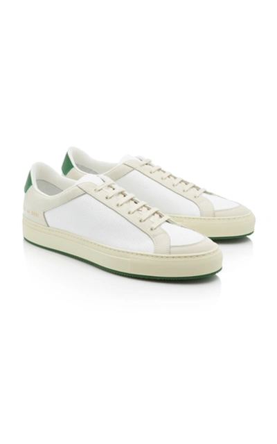 Shop Common Projects Retro '70s Leather Low-top Sneakers In White