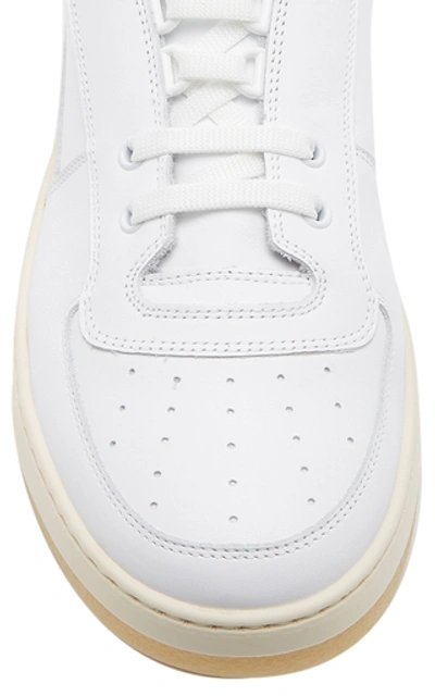 Shop Acne Studios Perey Lace-up Leather Sneakers In White