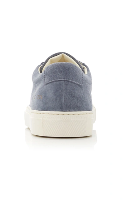 Shop Common Projects Original Achilles Suede Low-top Sneakers In Blue