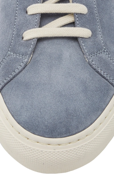 Shop Common Projects Original Achilles Suede Low-top Sneakers In Blue