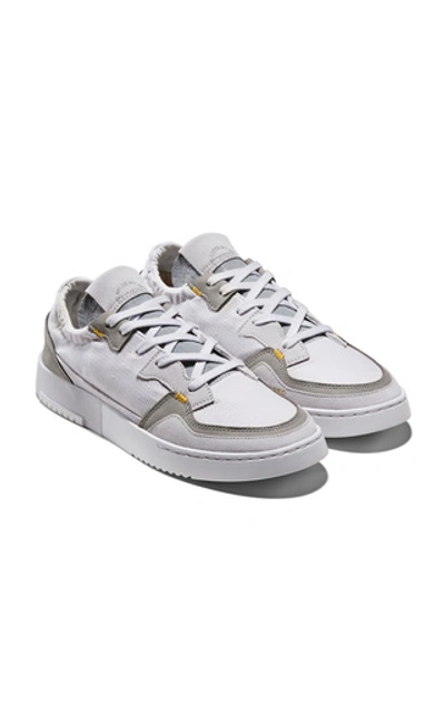 Shop Bed J.w. Ford Super Court Leather Low-top Sneakers In Grey