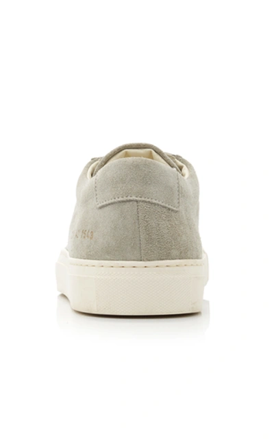 Shop Common Projects Original Achilles Suede Low-top Sneakers In Grey