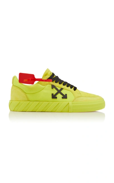 Shop Off-white Low Vulcanized Sneaker In Yellow