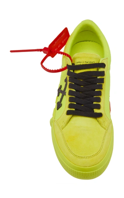 Shop Off-white Low Vulcanized Sneaker In Yellow