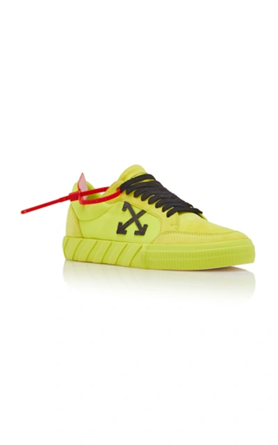 Shop Off-white Low Vulcanized Sneaker In Yellow