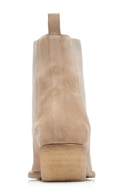 Shop Amiri Leather Chelsea Boots In Neutral