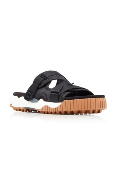 Shop Off-white Oddsy Minimal Shell Slide Sandals In Black